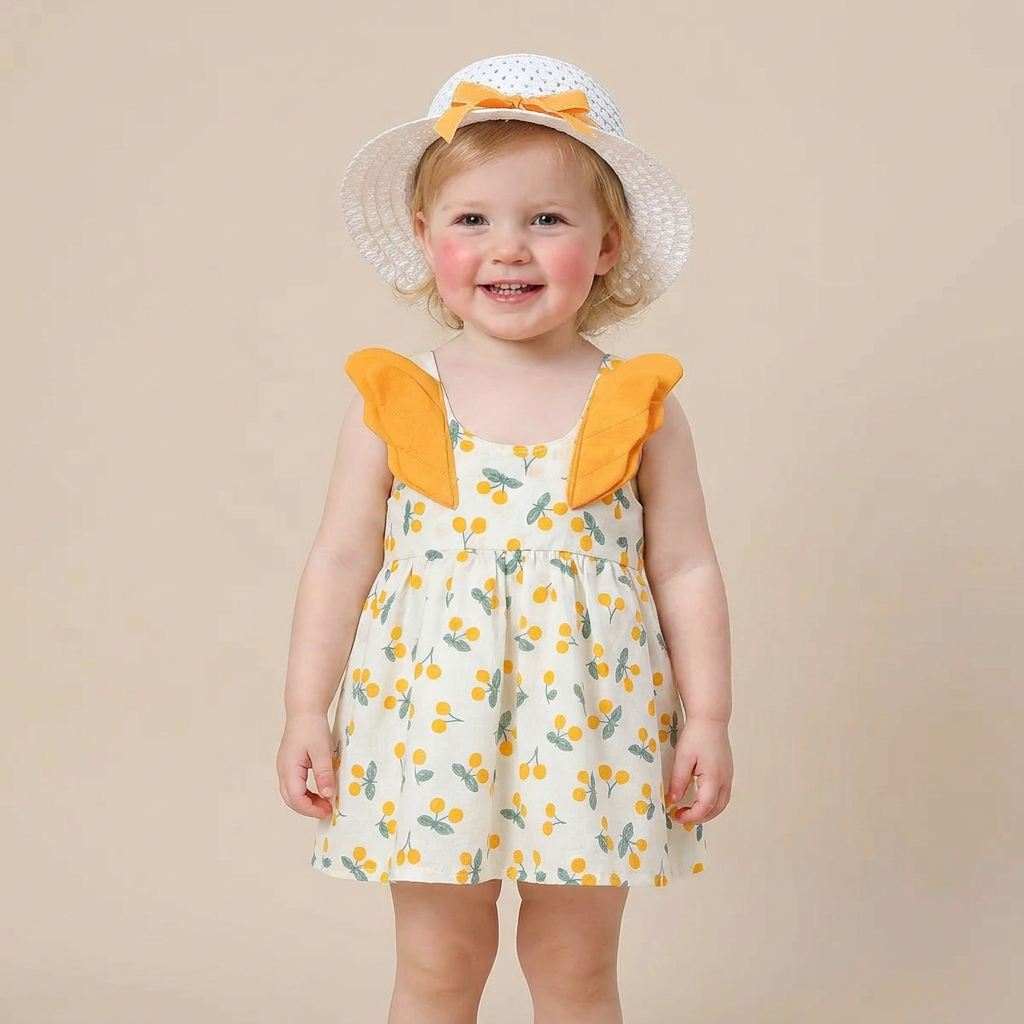Sweet Orchard Dress Set & Hat