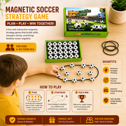 Magnetic Soccer Strategy Game – Interactive Family Challenge for Kids & Adults