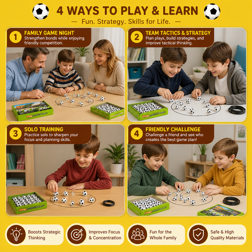 Magnetic Soccer Strategy Game – Interactive Family Challenge for Kids & Adults