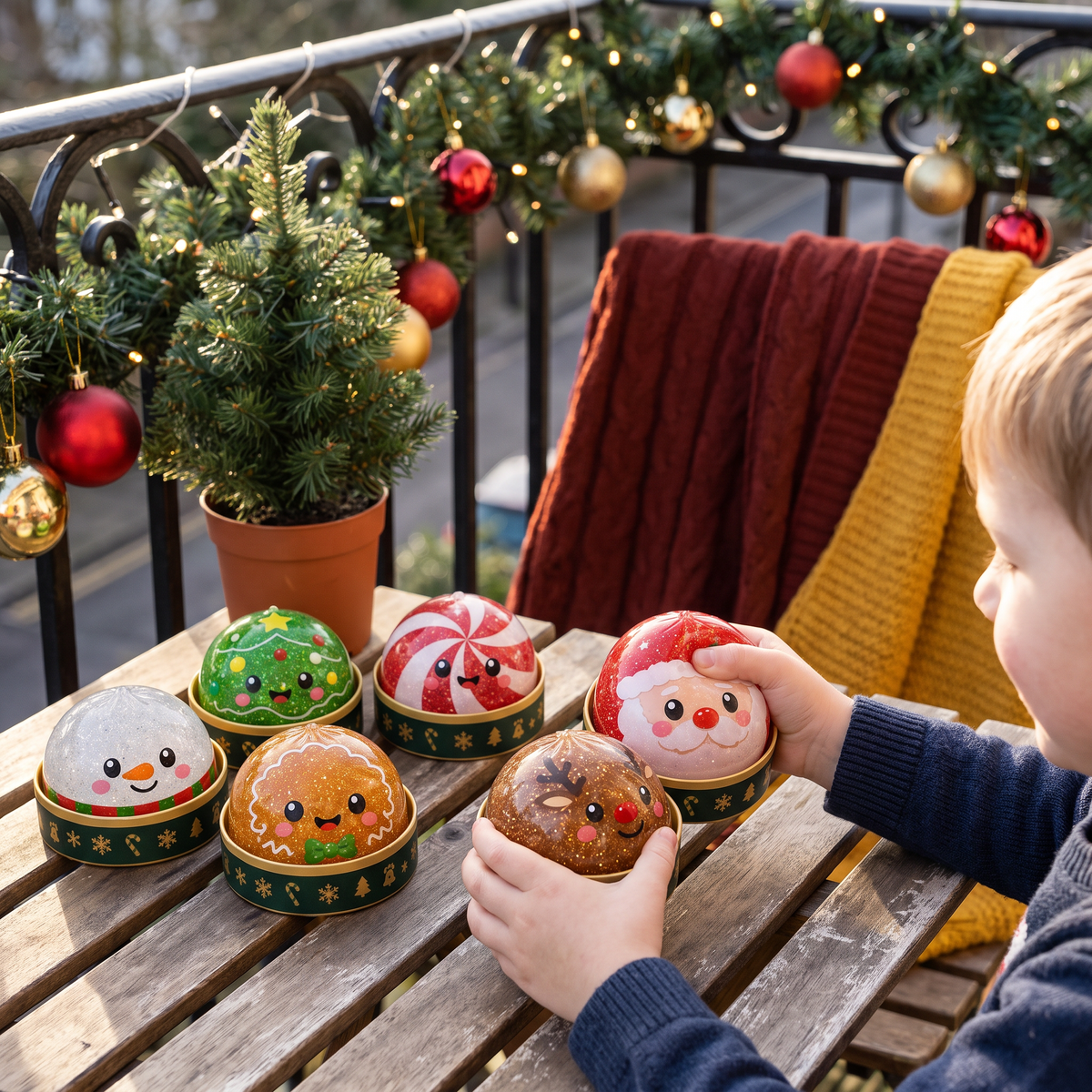Christmas Dumpling Squishy Stress Relief Toy Set