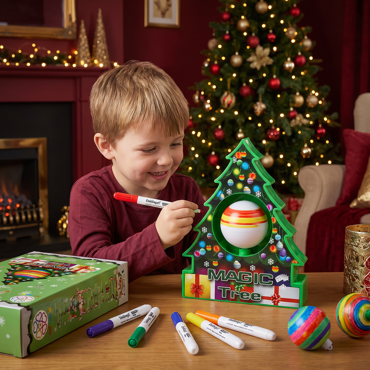 DIY Christmas Spinning Ornament Painting Kit