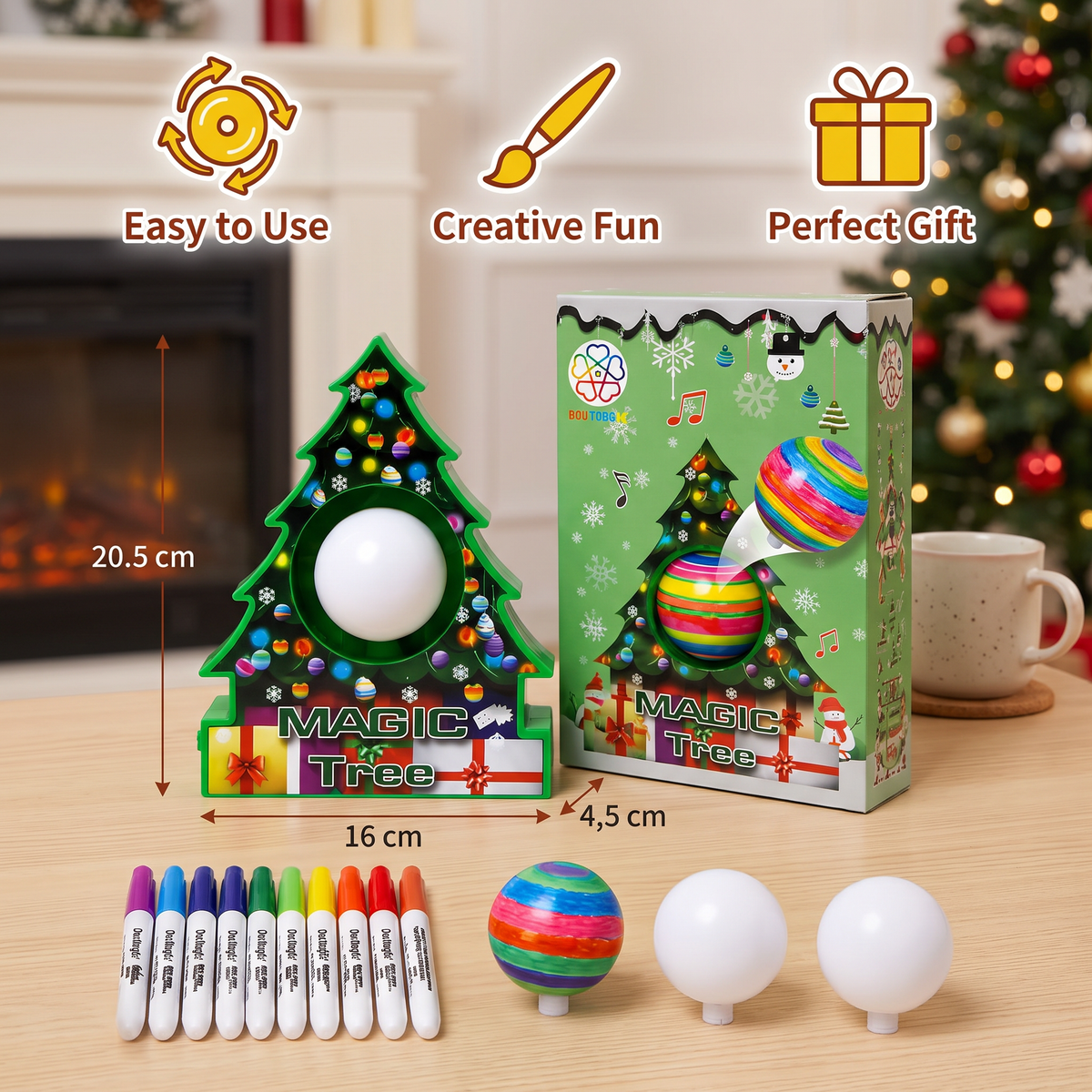 DIY Christmas Spinning Ornament Painting Kit