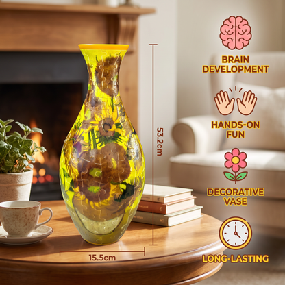 DIY 3D Jigsaw Puzzle Flower Vase
