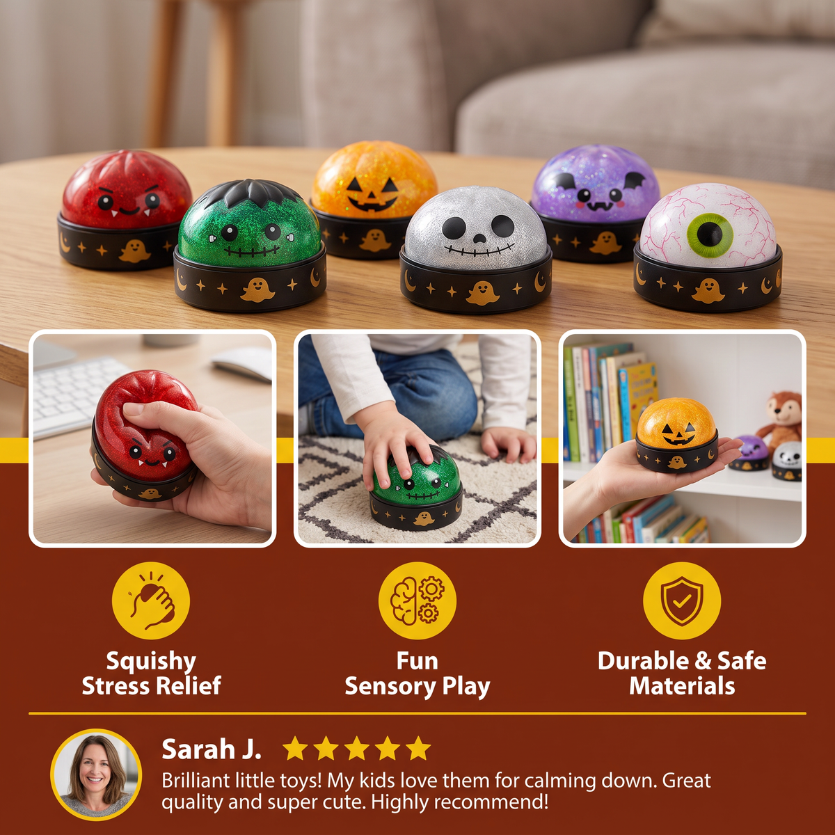 Halloween Dumpling Squishy Stress Relief Toys
