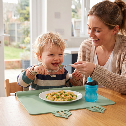 BabySafe Practical & Hygienic Silicone Baby Placemat with Raised Edge