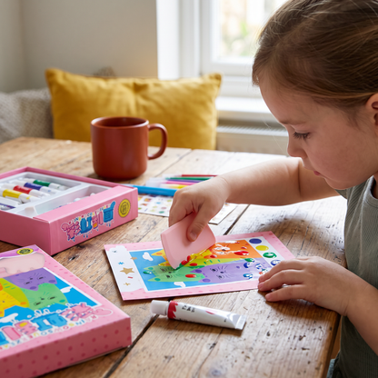 Creative Rainbow Colours Wipe Art Set