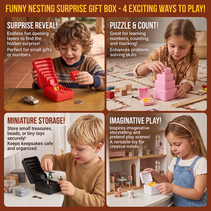 Funny Nesting Surprise Gift Box
