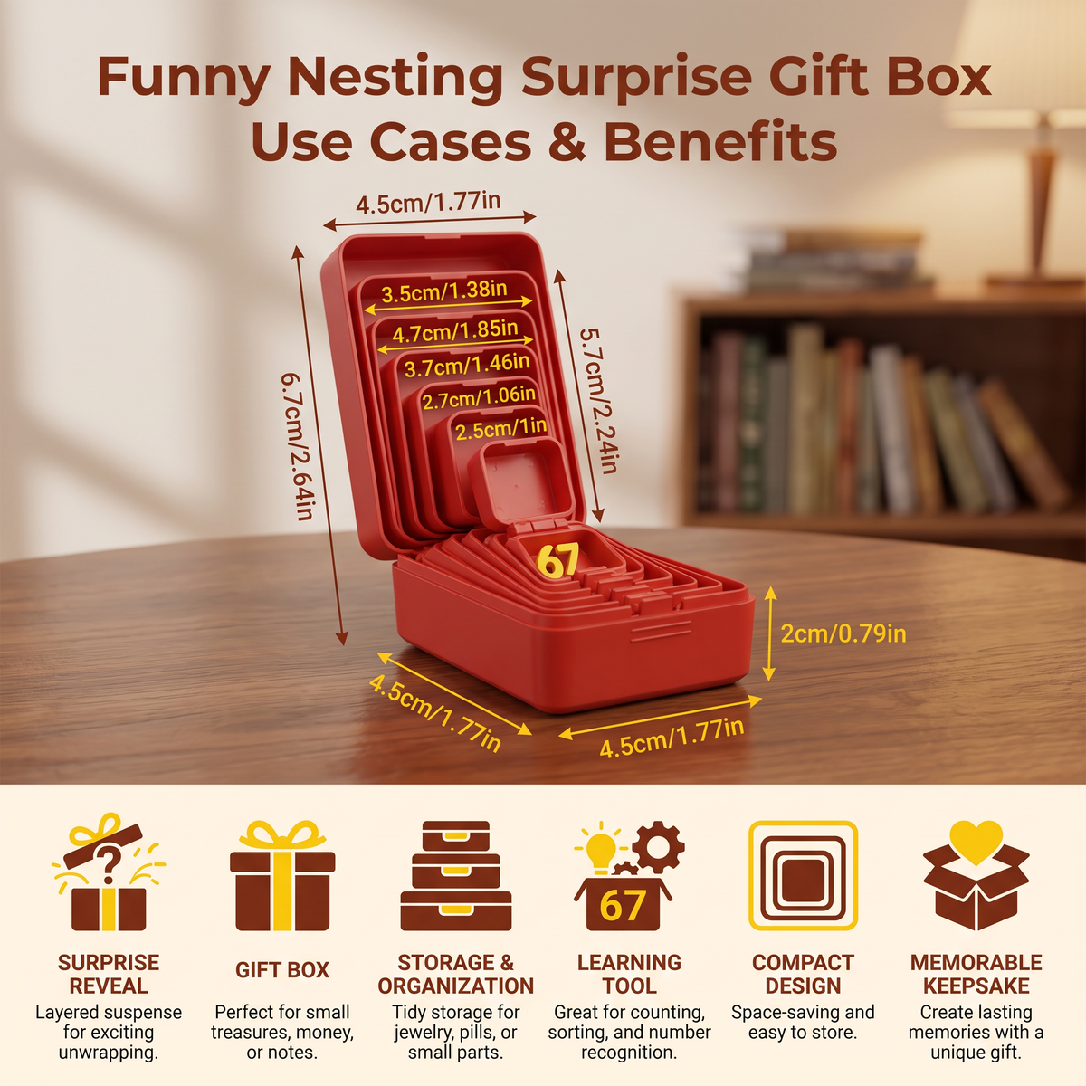 Funny Nesting Surprise Gift Box