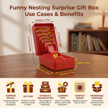 Funny Nesting Surprise Gift Box