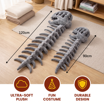 Funny Dinosaur Skeleton Plush Costume