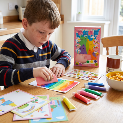Creative Rainbow Colours Wipe Art Set