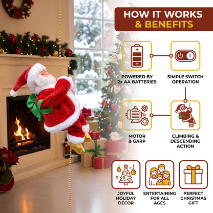 Climbing Santa Claus Toy