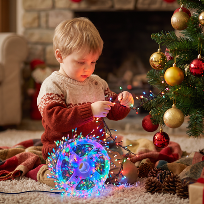 Warm White Christmas Cluster Fairy Lights