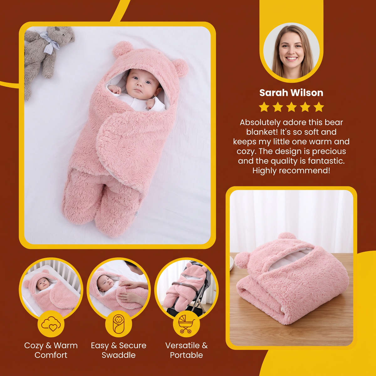 Baby Bear Blanket and Sleeping Bag
