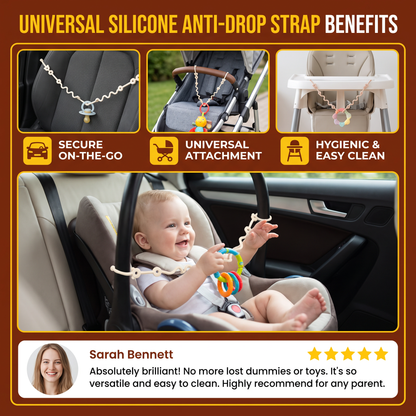 Universal Silicone Anti-Drop Toy & Pacifier Strap
