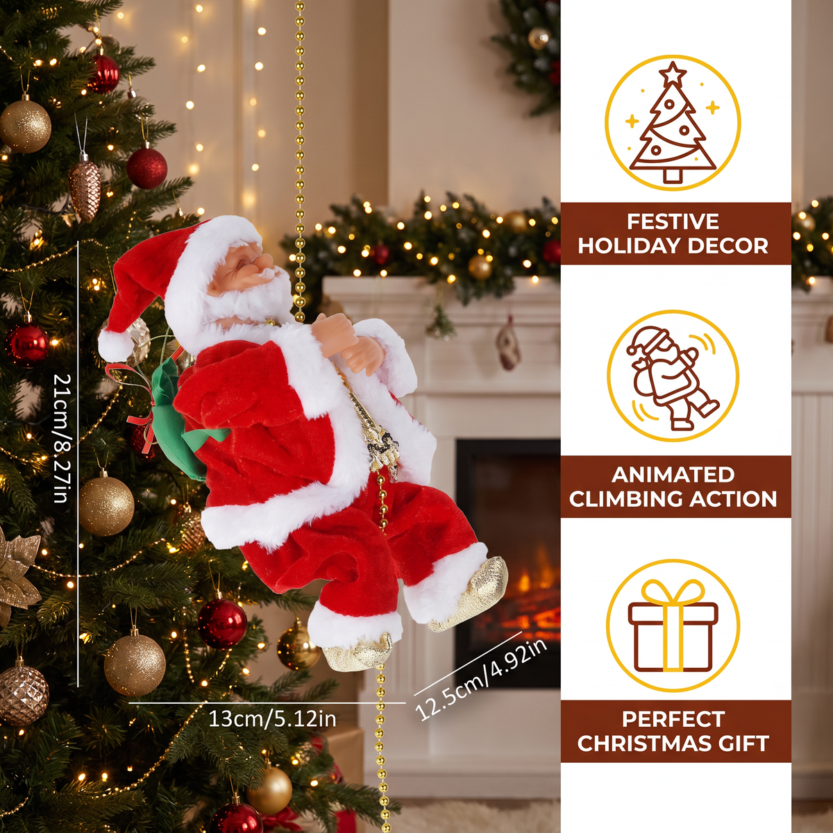 Climbing Santa Claus Toy