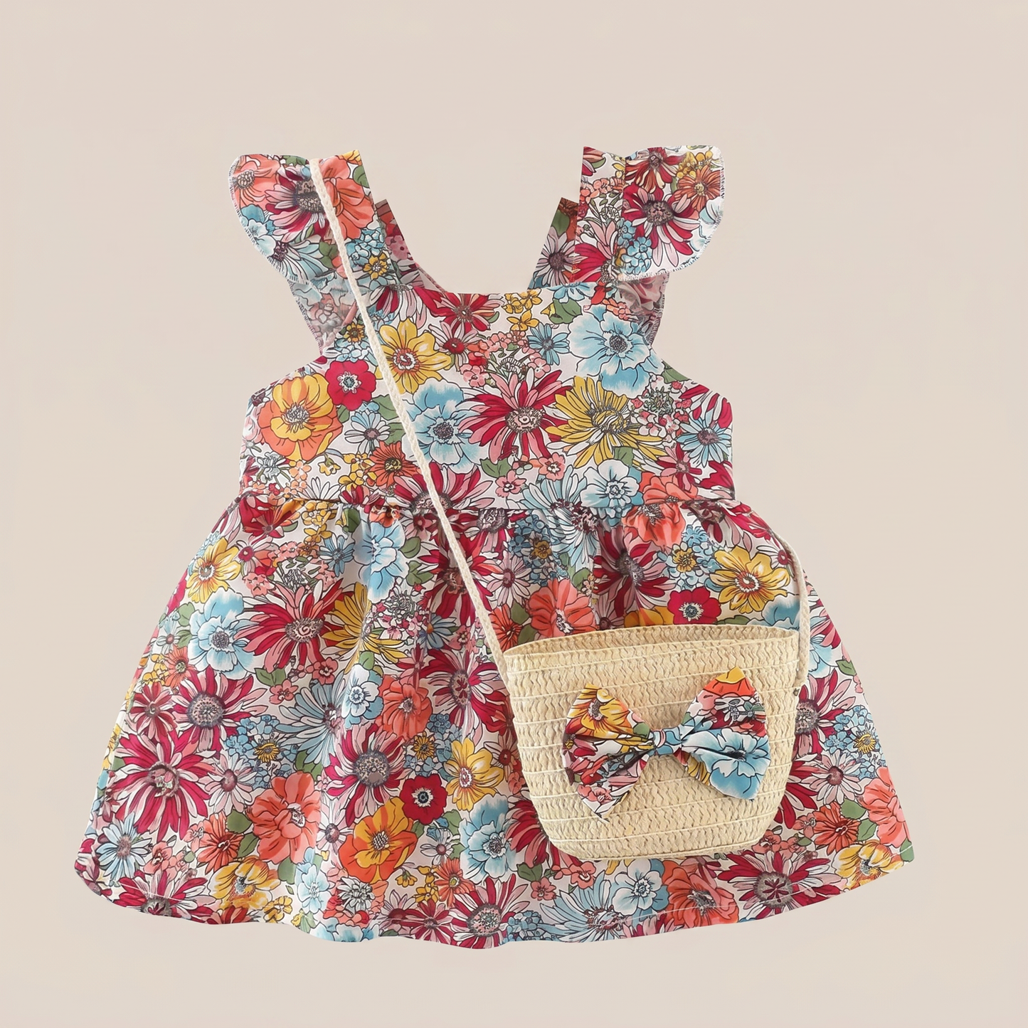 Vintage Meadow Dress Set & Bag