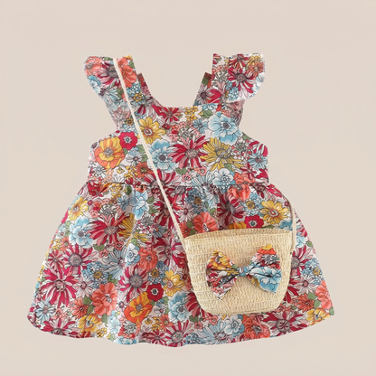 Vintage Meadow Dress Set & Bag