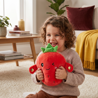 Interactive Fruit Plush Toy for Kids – Sensory Rhythm & Music Toy