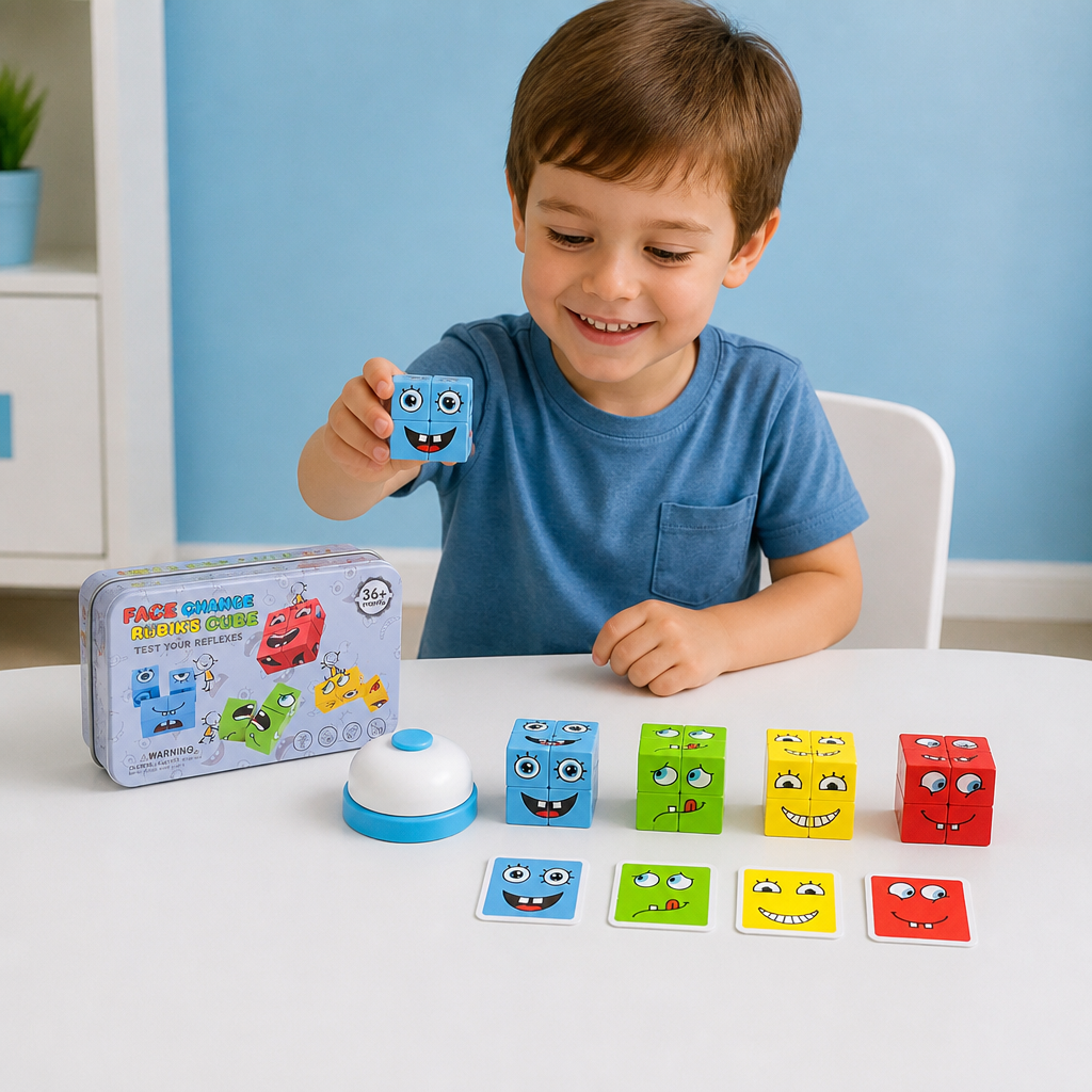 Face Puzzle Cube Game