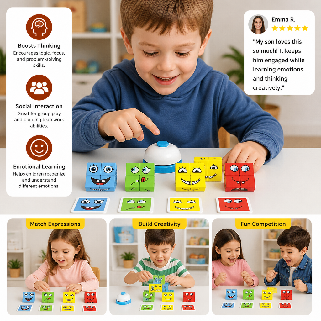 Face Puzzle Cube Game