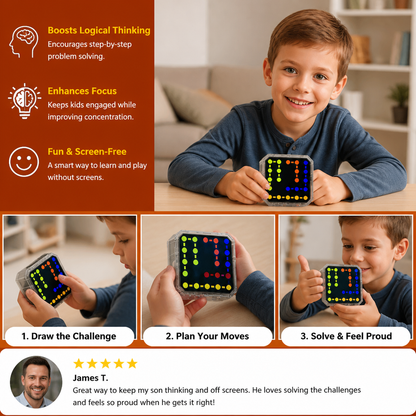 Smart Line LED Logic Puzzle Game – 800+ Brain Challenge Levels