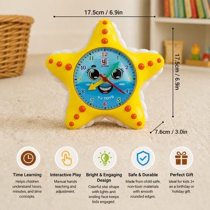 Starfish Clock Learning Toy – Interactive Time Teaching Toy for Kids