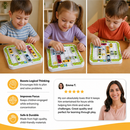 Logical Thinking – Car Parking Puzzle Toy for Kids