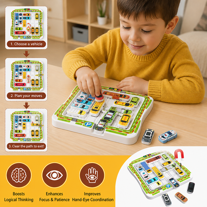 Logical Thinking – Car Parking Puzzle Toy for Kids
