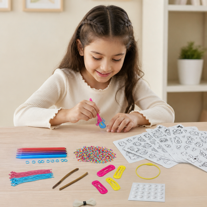 DIY Shrink Art Keychain & Charm Making Kit for Kids