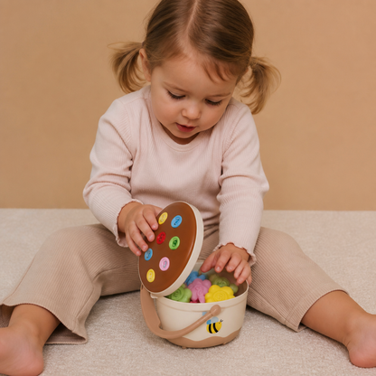 Montessori Flower Pot Color & Number Matching Learning Game