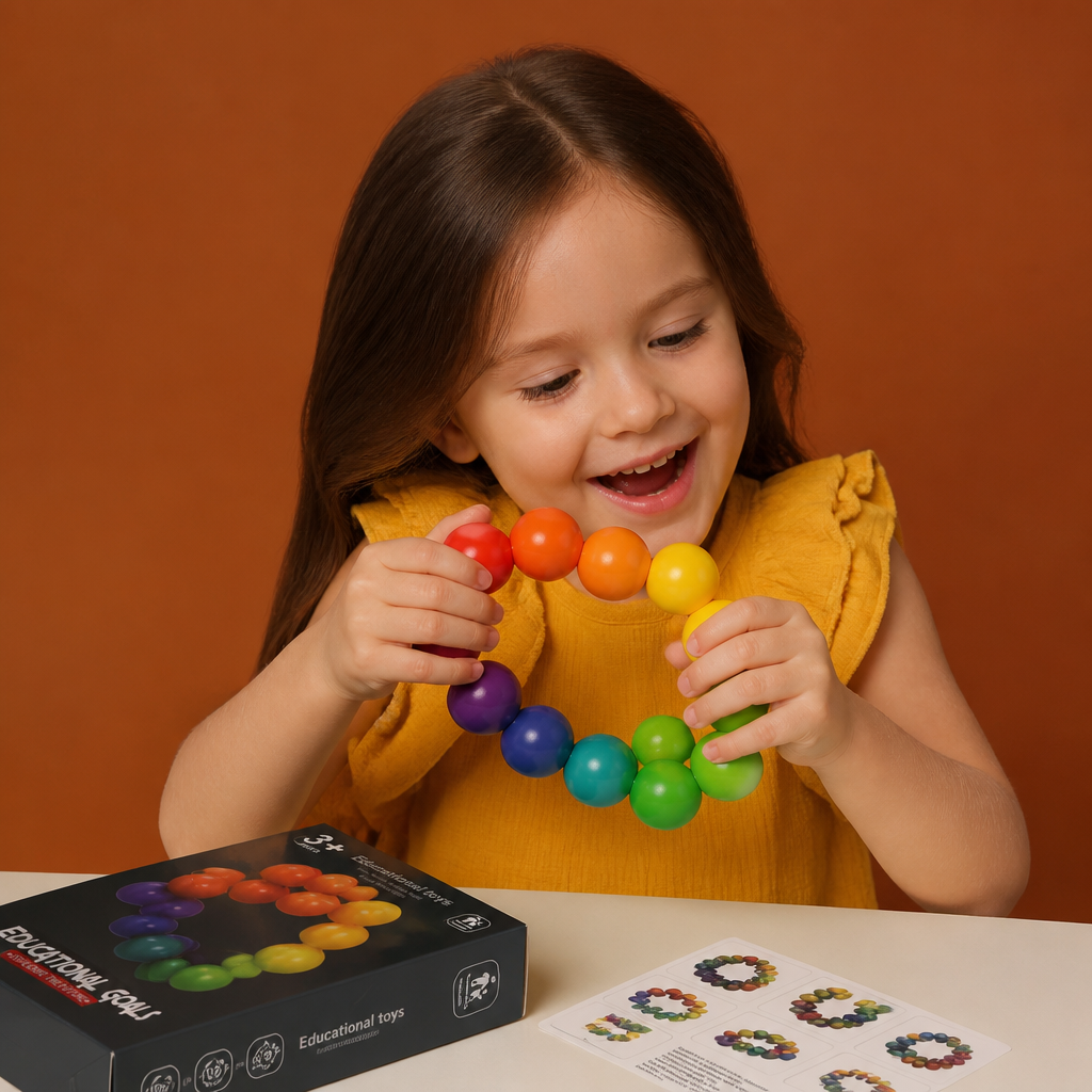 Colorful 3D Ball Building Set – Creative Construction & Fine Motor Skills Learning Toy for Kids