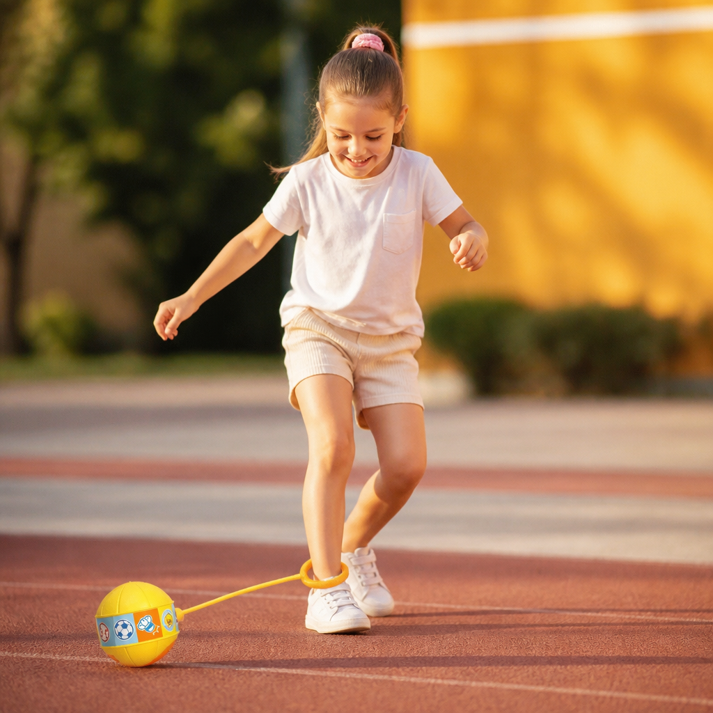 Interactive Skip Ball Ankle Swing Toy for Kids