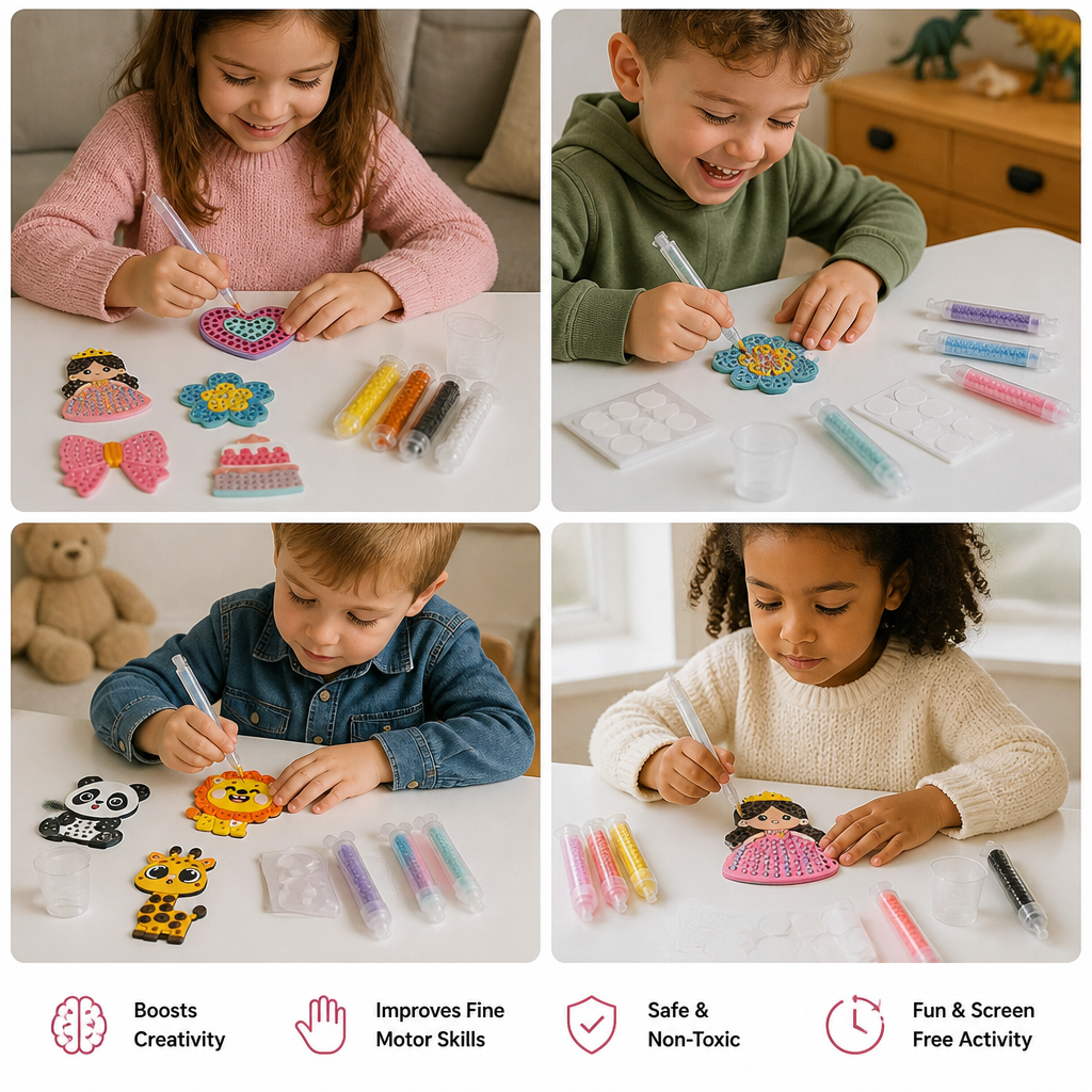 DIY Bead Art Pen Kit – Create & Decorate Animal Designs