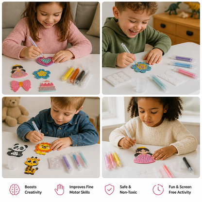 DIY Bead Art Pen Kit – Create & Decorate Animal Designs