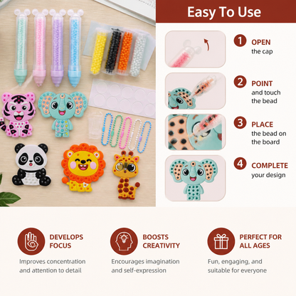 DIY Bead Art Pen Kit – Create & Decorate Animal Designs