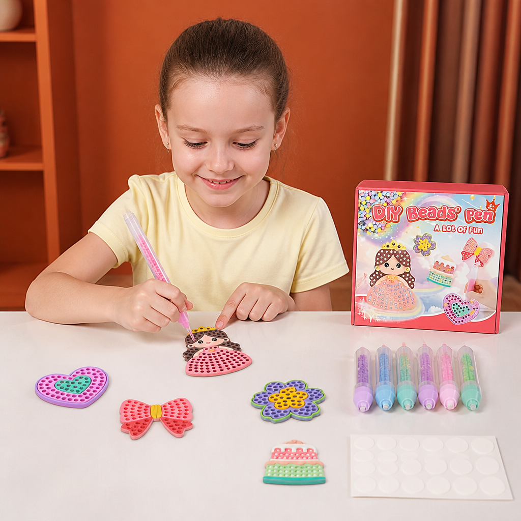 DIY Bead Art Pen Kit – Create & Decorate Animal Designs