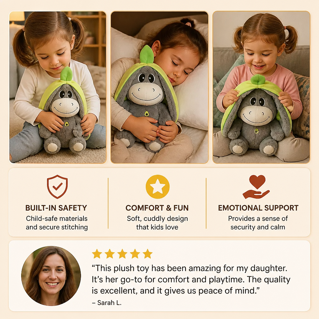 Breathing Donkey Plush Toy
