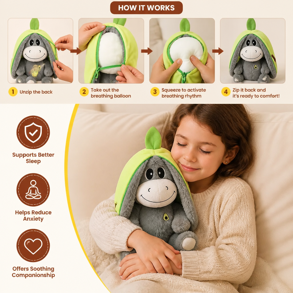Breathing Donkey Plush Toy