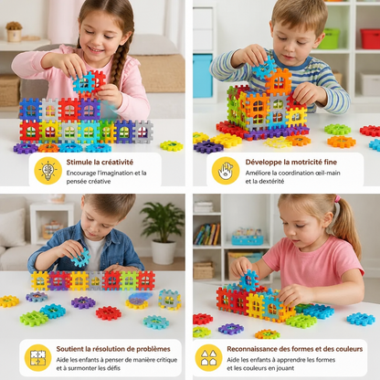 Montessori Window Building Blocks for Children