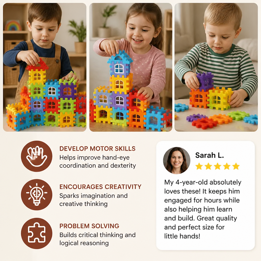 Montessori Window Building Blocks for Children
