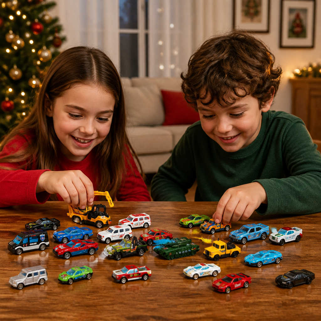 Christmas Die-Cast Car Advent Calendar for Kids