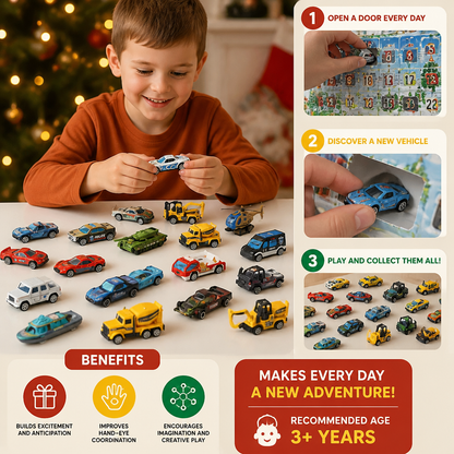 Christmas Die-Cast Car Advent Calendar for Kids