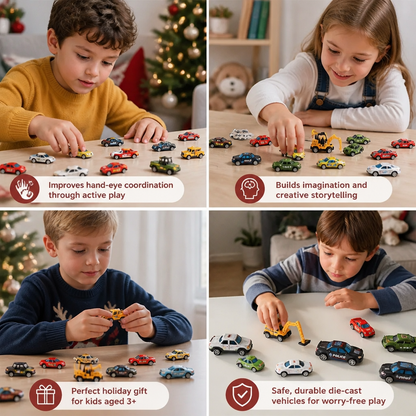 Christmas Die-Cast Car Advent Calendar for Kids
