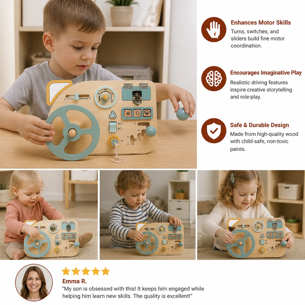 Explorer Steering Wheel – Montessori Steering Control
