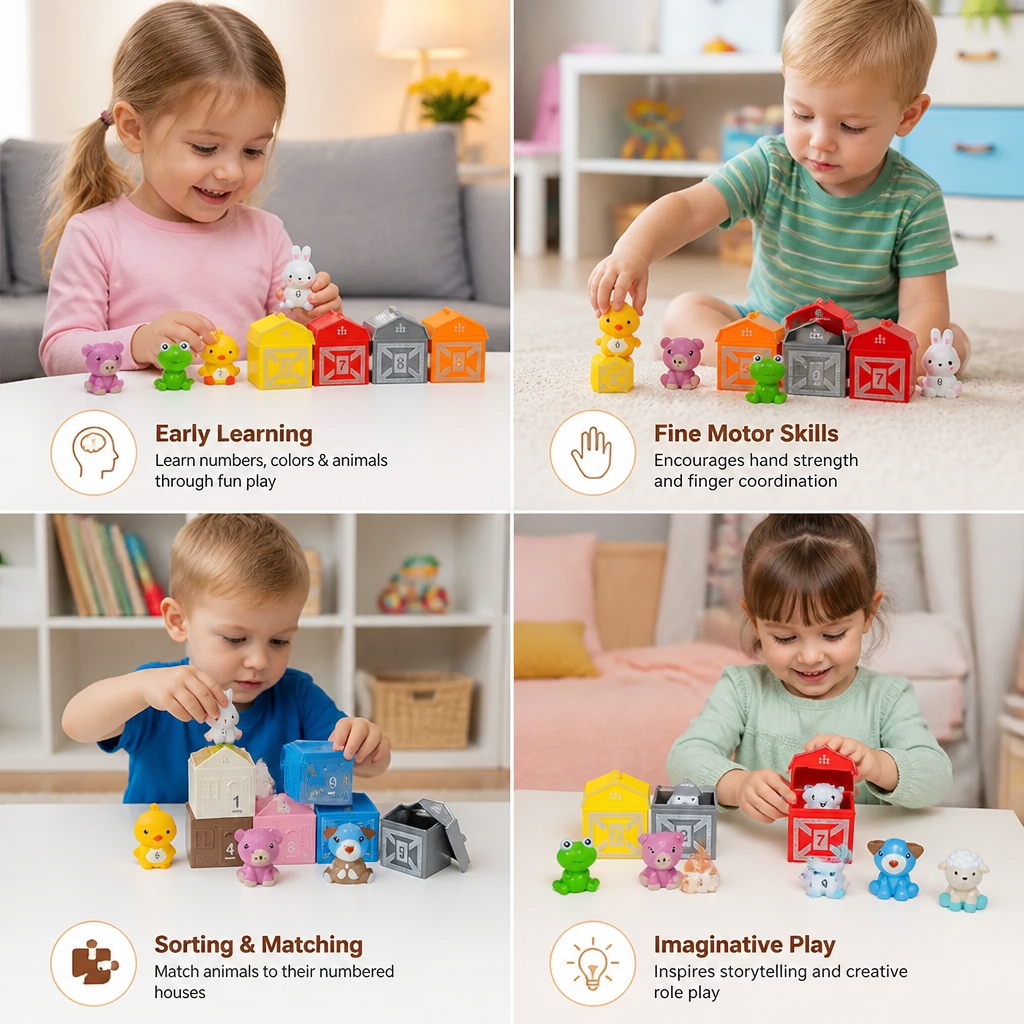 Montessori Colors & Numbers Farm
