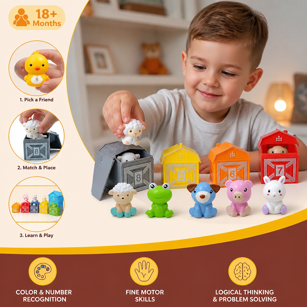 Montessori Colors & Numbers Farm