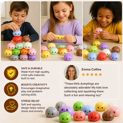 Dumpling Squishy Advent Calendar with Mystery Fidget Surprises