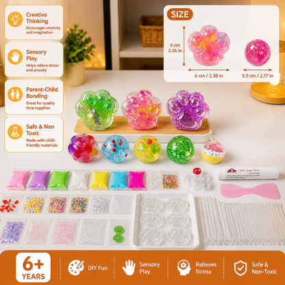 DIY Stress Ball Making Kit for Kids – Create Your Own Squishy Sensory Balls