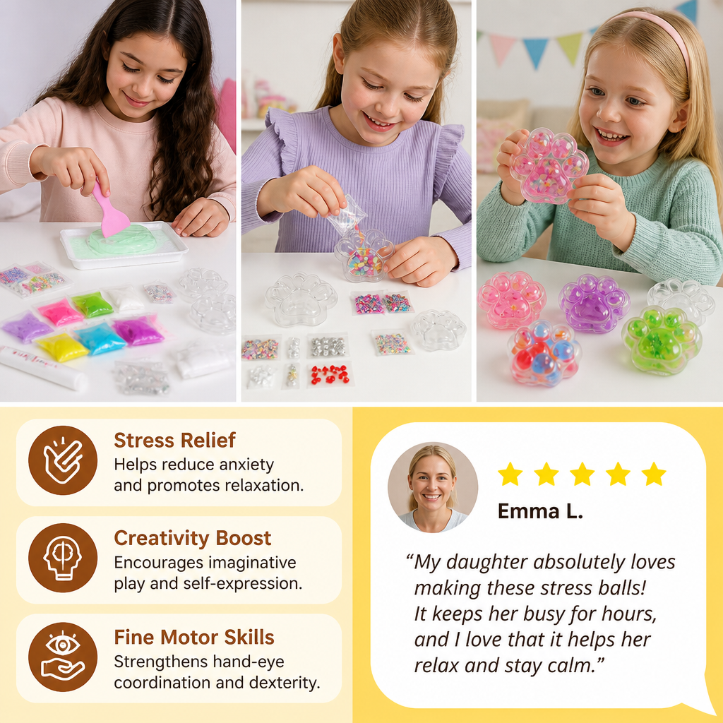 DIY Stress Ball Making Kit for Kids – Create Your Own Squishy Sensory Balls